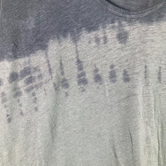 Womens Pete & Greta Johnny Was Hi Lo Linen Slub Tee Shirt Dress M Green - Picture 6 of 10